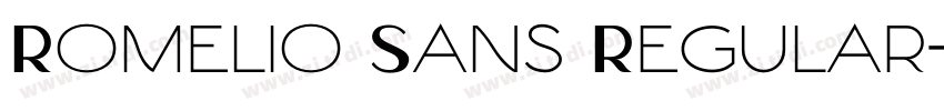 Romelio Sans Regular字体转换